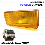 ไฟหรี่ในกันชน ข้างขวา 24V 1 ชิ้น ฝาเหลือง สำหรับ Mitsubishi Fuso Fuso FN527 FV87 FM 850 Truck ปี 1986-1994